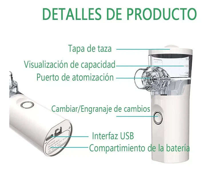 Nebulizador Portátil Recargable