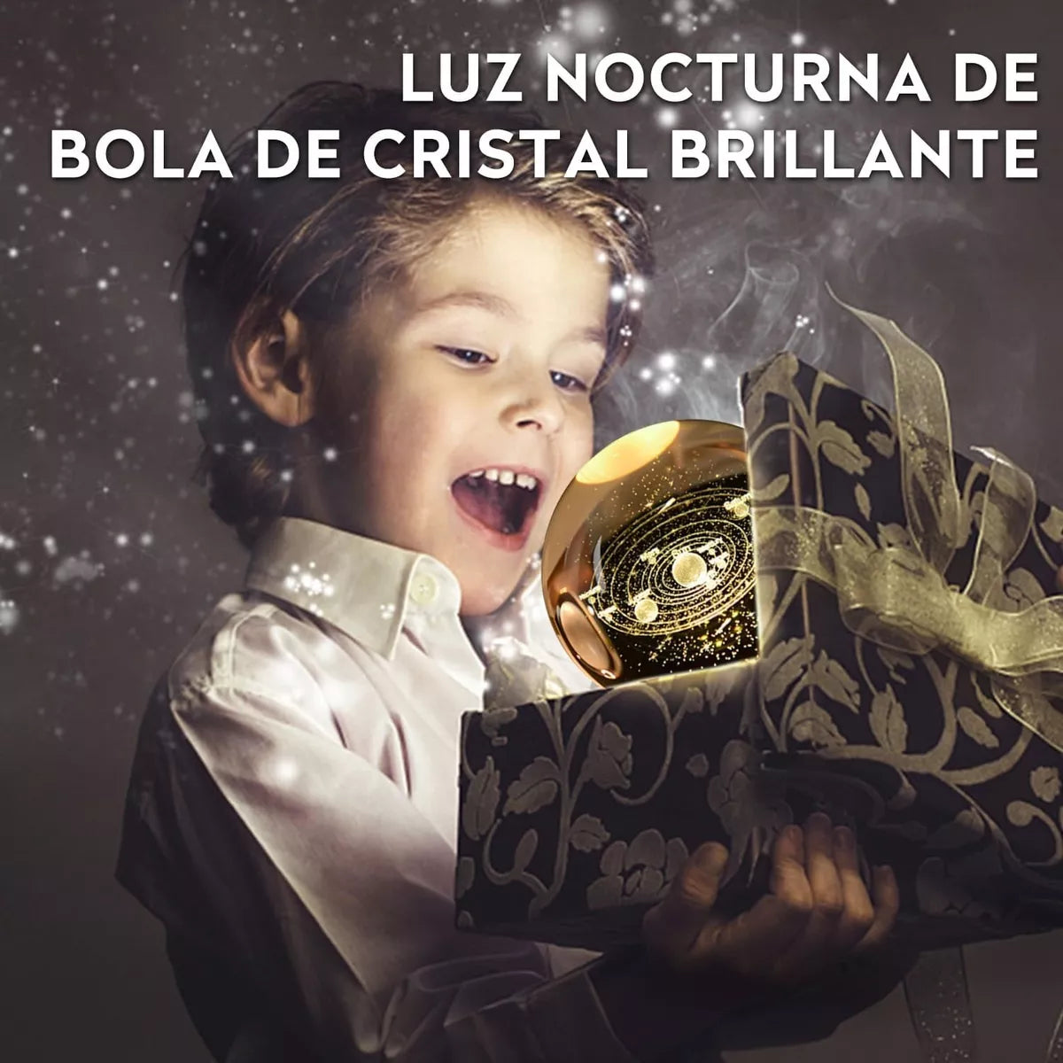 LÁMPARA LED DE CRISTAL SISTEMA SOLAR