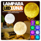 LÁMPARA LED 3D EN FORMA DE LUNA 🌕 | INALÁMBRICA Y MULTICOLOR