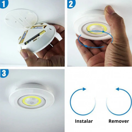 KIT 3 LUCES LED INALÁMBRICAS CON CONTROL REMOTO