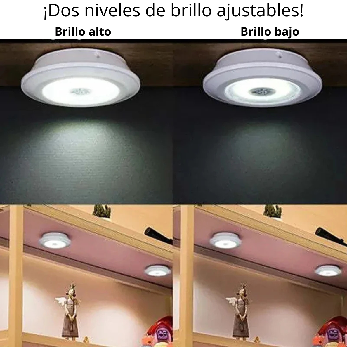 KIT 3 LUCES LED INALÁMBRICAS CON CONTROL REMOTO