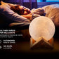 LÁMPARA LED 3D EN FORMA DE LUNA 🌕 | INALÁMBRICA Y MULTICOLOR